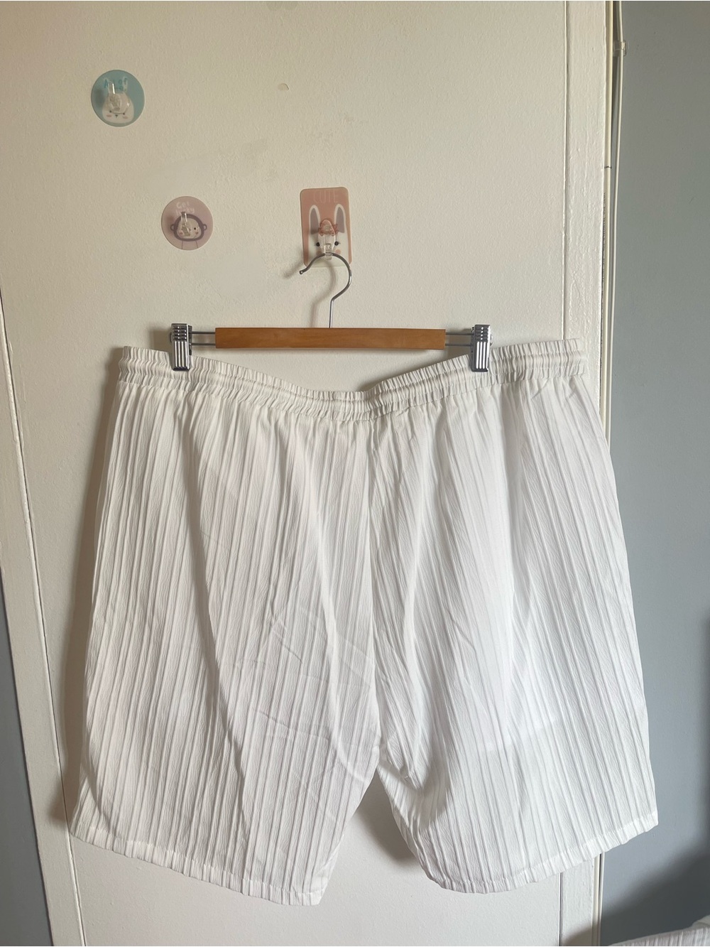 New Mens White Summer 2 Piece Set Short Sleeve Button-Up Top and Shorts Size 3xl - Picture 9 of 11